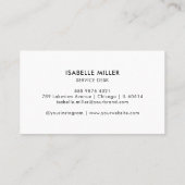 Business Card with QR Code | Simple Modern Design 名刺 (裏面)