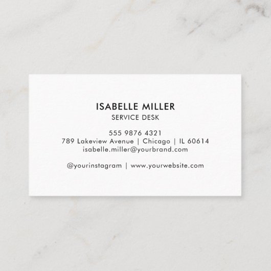 Business Card with QR Code | Simple Modern Design 名刺 (裏面)