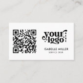 Business Card with QR Code | Simple Modern Design 名刺 (正面)