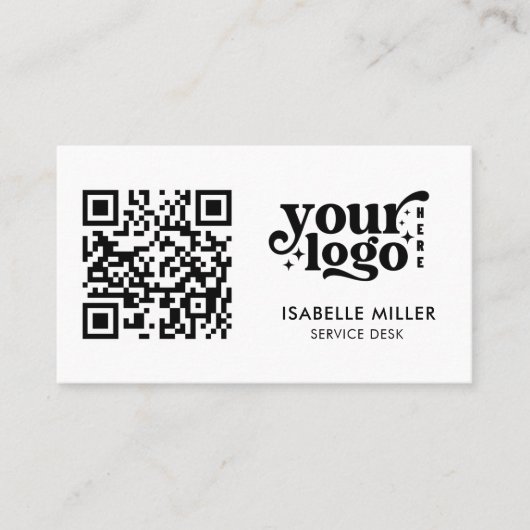 Business Card with QR Code | Simple Modern Design 名刺 (正面)