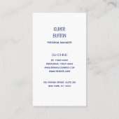 Business card with texture background 名刺 (裏面)