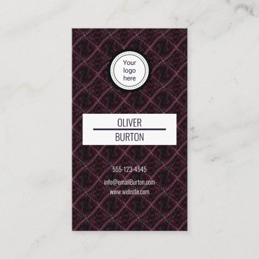 Business card with texture background 名刺 (正面)