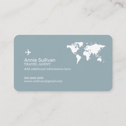 Business Card with Travel Agency Logo 名刺 (裏面)