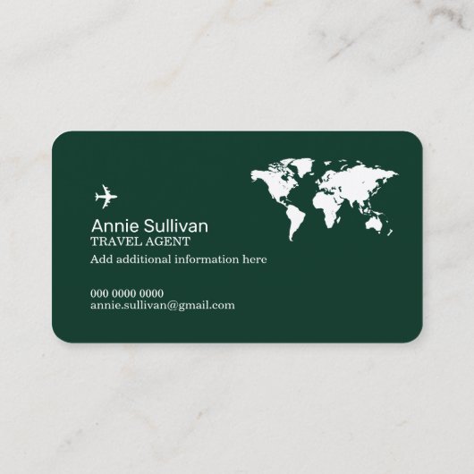 Business Card with Travel Agency Logo 名刺 (裏面)