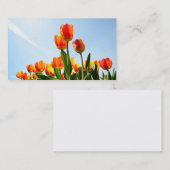 Business card with tulips 名刺 (正面/裏面)