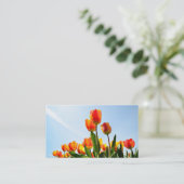 Business card with tulips 名刺 (スタンド正面)