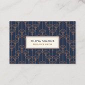 Business Card with vintage Art deco pattern 名刺 (正面)