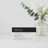 Business Card, Yoga Classes photo customizable 名刺 (スタンド正面)