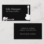 Business CardGuitar先生 |電気音響機器 コーリングカード (正面/裏面)