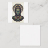 Business CardPeaceful Buddha Dhamma Art - Professi スクエア名刺 (正面/裏面)