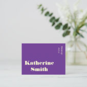 Business Cards, Beauty Salon Makeup Artist Purple 名刺 (スタンド正面)