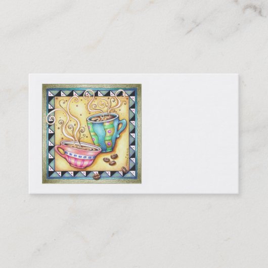 BUSINESS CARDS - COOL BEANS! コーヒーアート 名刺 (正面)