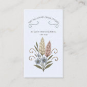 Business cards, floral and sophisticated. ノートカード (正面)