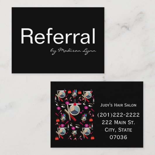 Business Cards, Referral Business Cards 名刺 (正面/裏面)