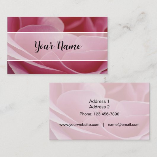 Business Cards - Rose-01 名刺 (正面/裏面)