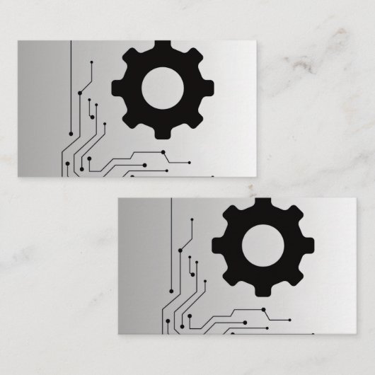 Business Cards Tech 名刺 (正面/裏面)