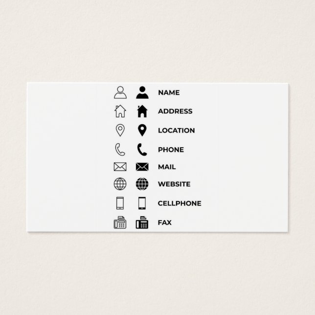 Business cards template  (正面)