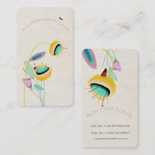 Business Cards Unique 名刺 (正面/裏面)