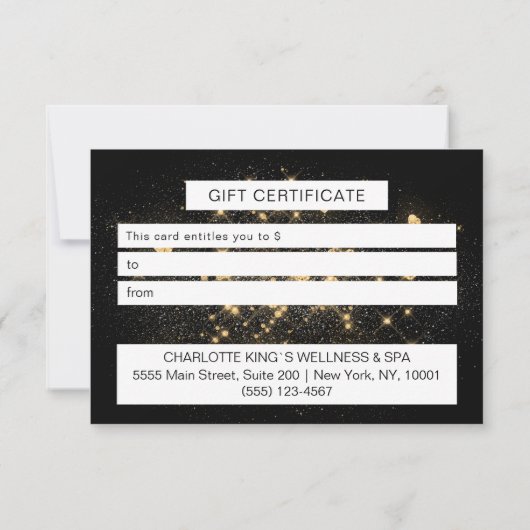 BUSINESS CERTIFICATEギフト (裏面)