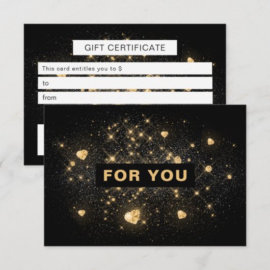 BUSINESS CERTIFICATEギフト (正面/裏面)