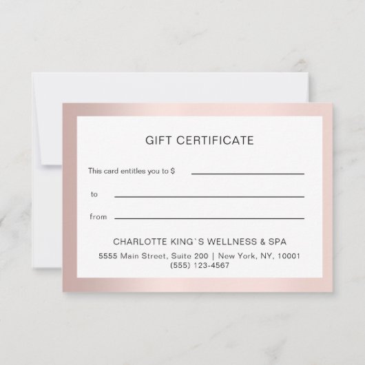 BUSINESS CERTIFICATEギフト (裏面)