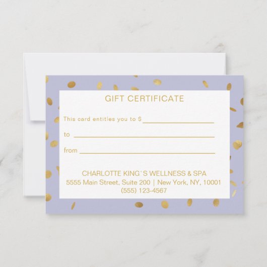 BUSINESS  CERTIFICATE gift for you (裏面)
