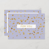 BUSINESS CERTIFICATE gift for you (正面/裏面)