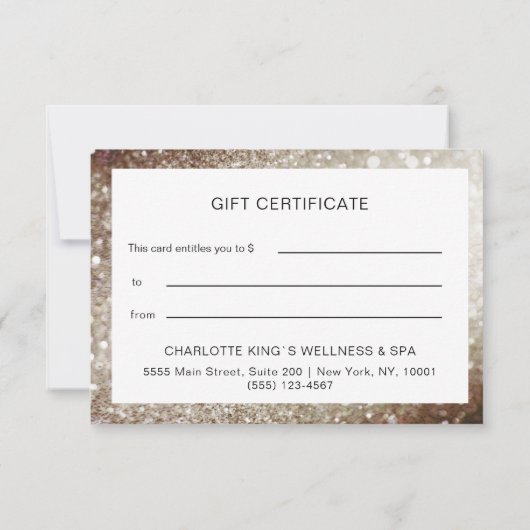 BUSINESS CERTIFICATE gift for you (裏面)