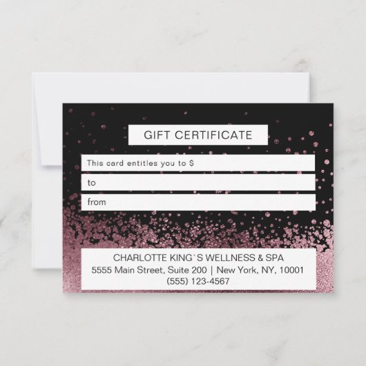 BUSINESS  CERTIFICATE gift for you (裏面)