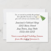 Business Christmas新しいアドレス移動 シーズンカード (裏面)