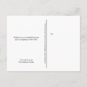 Business Christmas Card 2022 Happy Holidays写真 ポストカード (裏面)