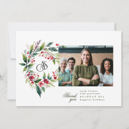 Business Christmas Logoリース写真 シーズンカード