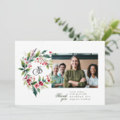 Business Christmas Logoリース写真 シーズンカード (スタンド正面)