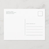 Business Christmas Officeパーティー インビテーションポストカード (裏面)