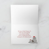 Business Christmas Thank You with雪だるま サンキューカード (内部)