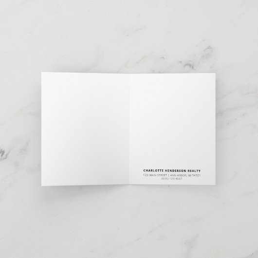 Business Client Annovation House Thank You カード (内部)