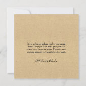 Business Client Christmas Card Kraft Blue カード (裏面)