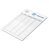 Business Client Sign In Sheet Template Notepad ノートパッド (アングル)