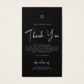 Business Clothing Thank Youロゴラベルつるラベル (正面)