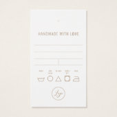 Business Clothsありがとうありがとうつるラベルとロゴ (裏面)