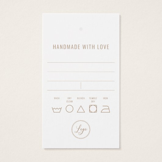 Business Clothsありがとうありがとうつるラベルとロゴ (裏面)