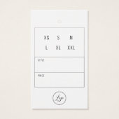 Business Clothsありがとうありがとうつるラベルとロゴ (裏面)