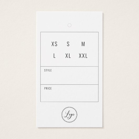 Business Clothsありがとうありがとうつるラベルとロゴ (裏面)