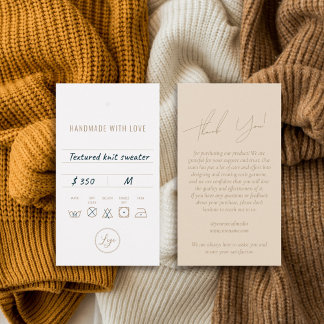 Business Clothsありがとうありがとうつるラベルとロゴ