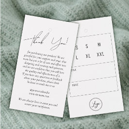 Business Clothsありがとうありがとうつるラベルとロゴ