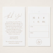 Business Clothsありがとうありがとうつるラベルとロゴ (正面&裏面)