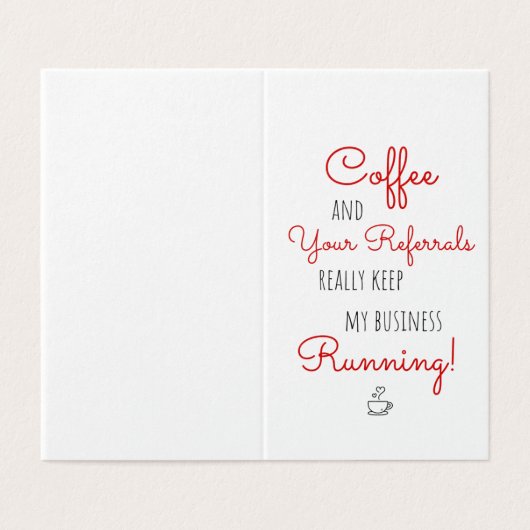 Business Coffee Referralsの保走Thank You (外部フラット)