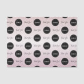 Business Companyのカスタムロゴありがとうバラ金ゴールド 薄葉紙 (正面)