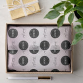 Business Companyのカスタムロゴありがとうバラ金ゴールド 薄葉紙 (ギフト)