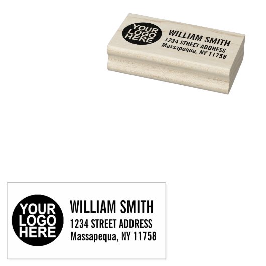 Business Companyのカスタムロゴの作成差出人住所 ラバースタンプ (押印)